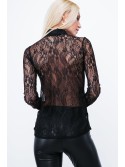 Black lace shirt MP25998 - Online store - Boutique